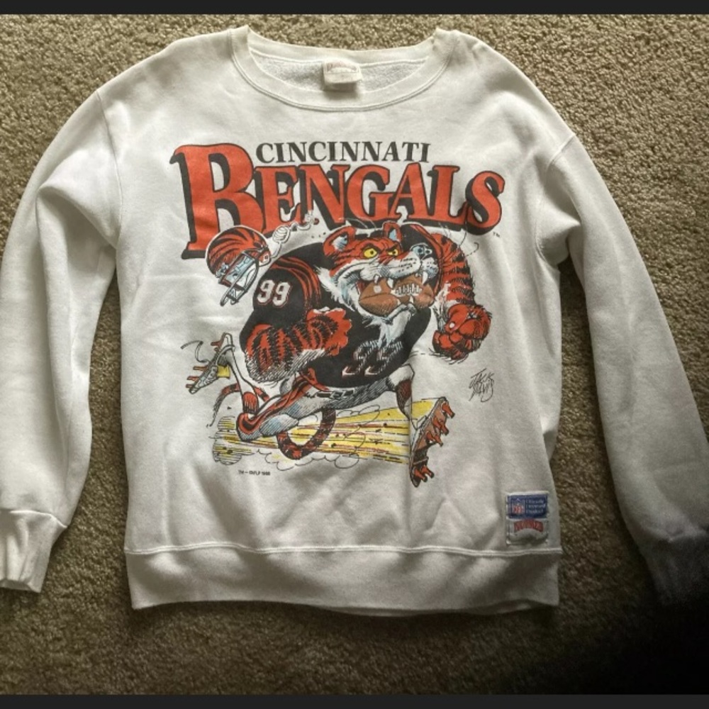 VINTAGE 1988 CIncinnati Bengals NFL M NUTMEG